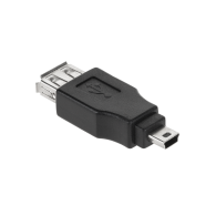 Kontakt mini-USB 5-stift/hona USB typ A