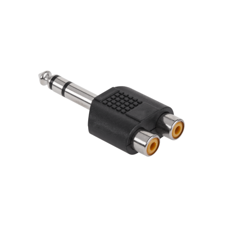Kontaktdon Jack 6.3 ST.-2xGN.RCA