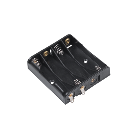 Batterifack för 4 st platta AA-batterier