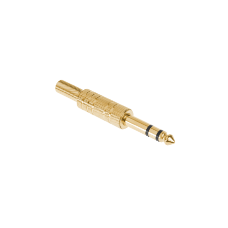 Kontakt Jack 6.3 stereo guld