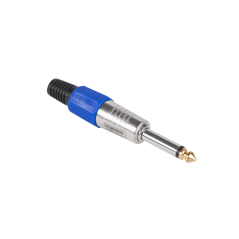 Kontakt Jack 6,3 mono HQ blå