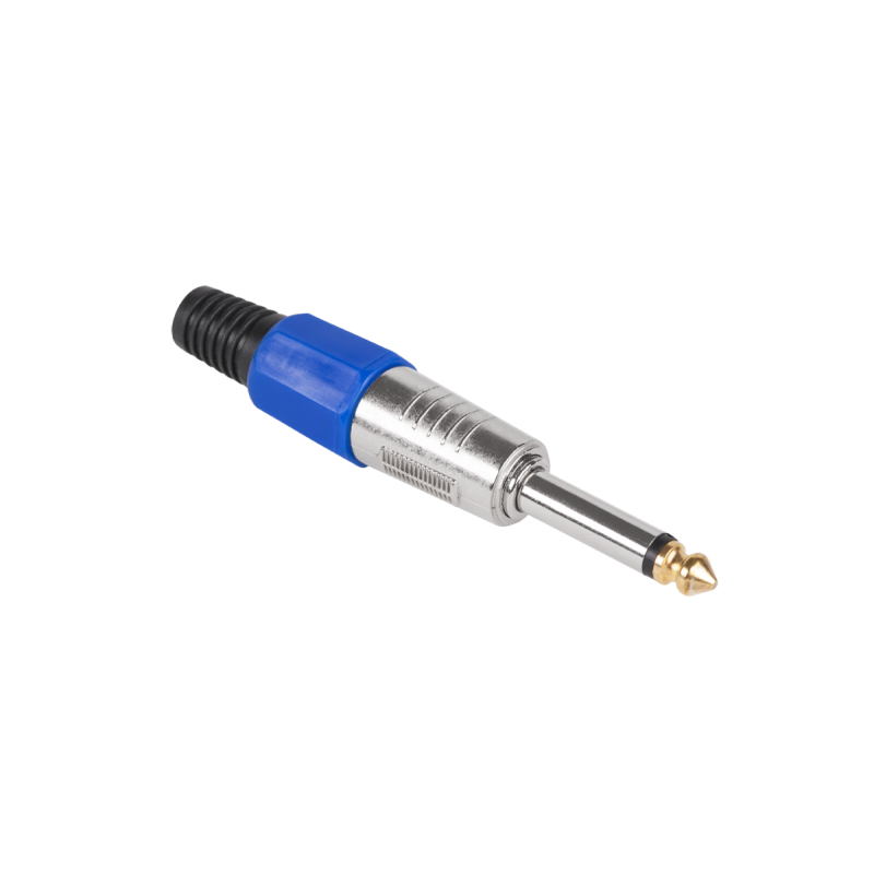 Kontakt Jack 6,3 mono HQ blå
