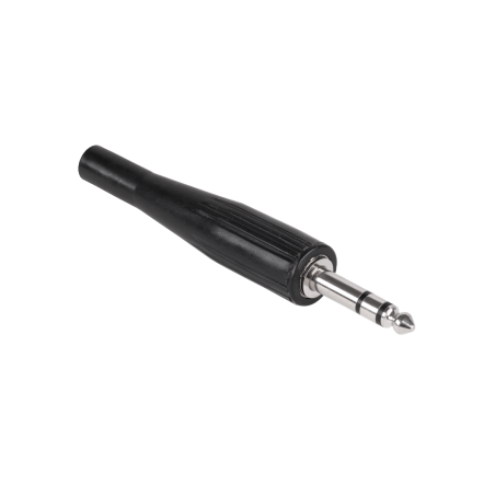 Kontakt Jack 6.3 mm svart gummi