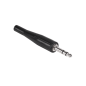 Kontakt Jack 6.3 mm svart gummi