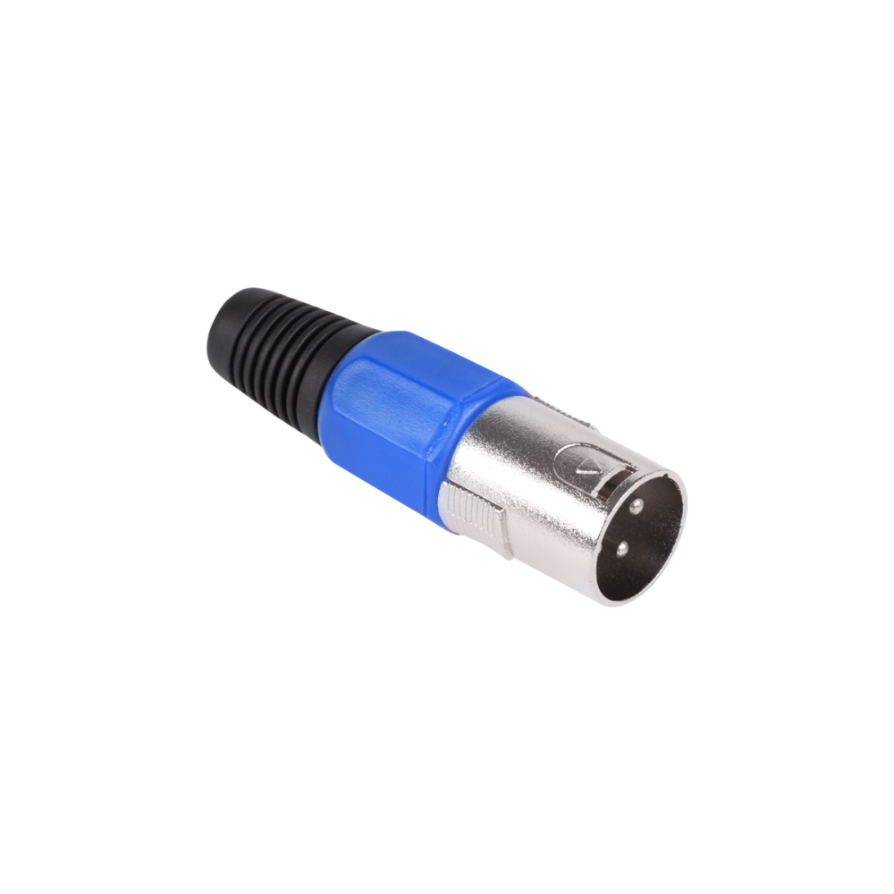 Manlig blå mikrofonkontakt Manlig blå mikrofonkontakt