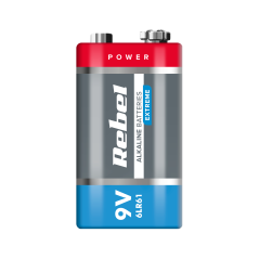 Alkaliskt batteri REBEL EXTREME 9V 6LR6 | HandlaSmidigt.se