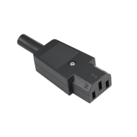 AC 3PIN-uttag på datorns kabel.