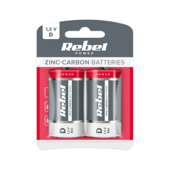 Zinkkolbatteri REBEL R20 2 st/bl