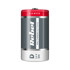 Zinkkolbatteri REBEL R20 2 st/bl | HandlaSmidigt.se