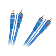 Kabel 2 x RCA - 2 x RCA + ledare 5m