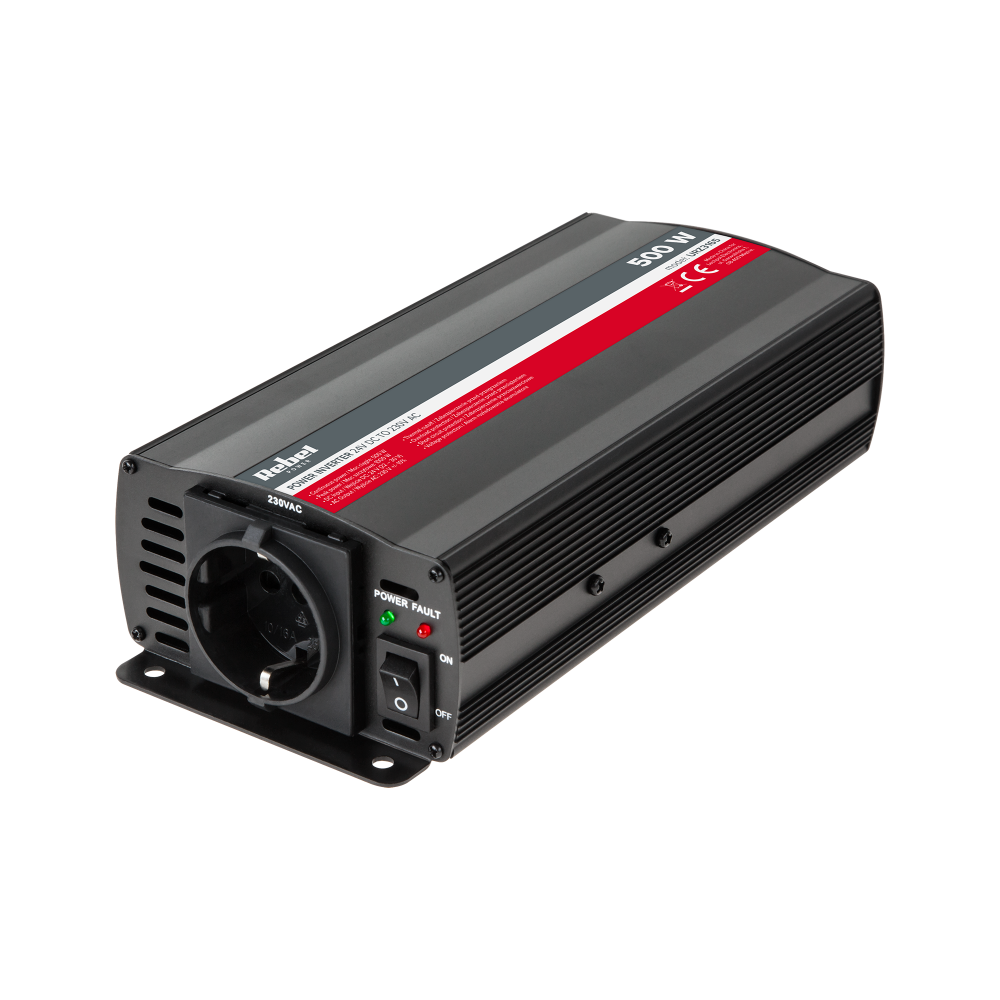 Omvandlare REBEL 24V/230V 500W (modelltyp F: tysk)