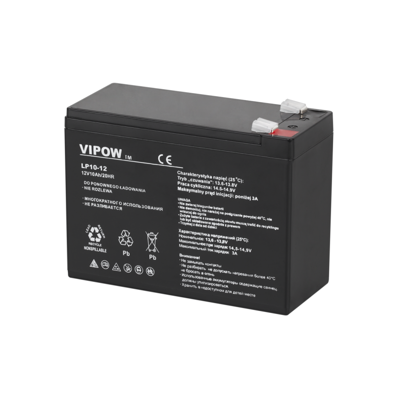 Gelbatteri VIPOW 12V 10Ah