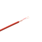 Stereo mikrofonkabel 6 mm röd