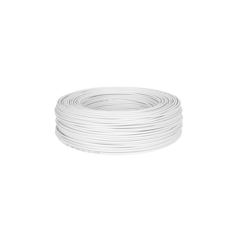 Koaxialkabel R-TV RG-59 200m/rulle vit