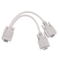 Adapter VGA (hane 15-stifts) - 2x (hon 15-stifts)