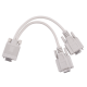 Adapter VGA (hane 15-stifts) - 2x (hon 15-stifts)