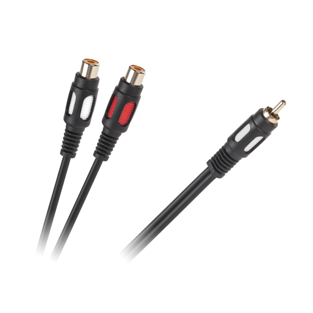Kabel 1RCA-2 gniazda RCA 25cm Kabel 1RCA-2 gniazda RCA 25cm