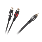 Kabel 1RCA-2 kontakter RCA 25cm