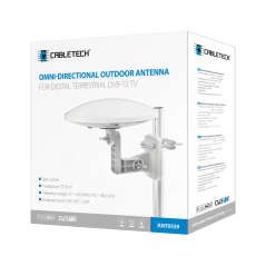Extern rundstrålande antenn för markbunden digital-TV DVB-T2 Cabletech modell ANT0559