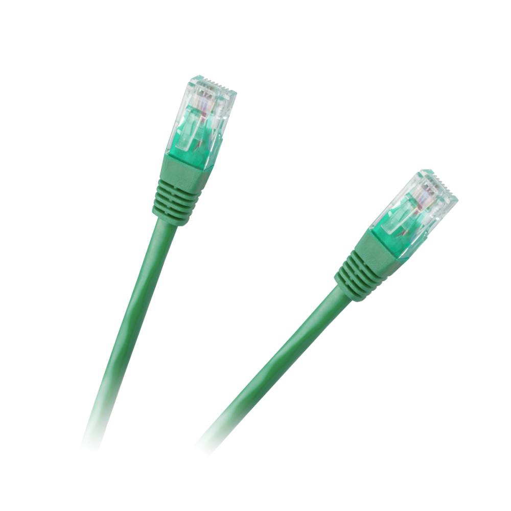 Patchkabel UTP 8c kontakt-kontakt 1,0m CCA grön Patchkabel UTP 8c kontakt-kontakt 1,0m CCA grön