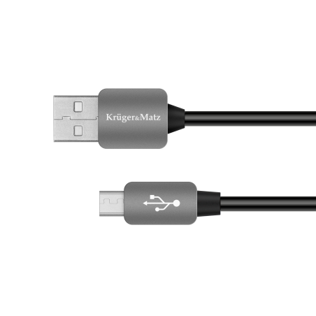 USB-kabel - micro USB-kontakt till kontakt 1,0m Kruger&Matz