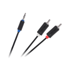Kabel Jack 3.5-2RCA 1.0m Cabletech standard
Kabel Jack 3,5-2RCA 1,0m Cabletech standard