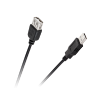 USB-kabel typ A hane - hona 0,8m