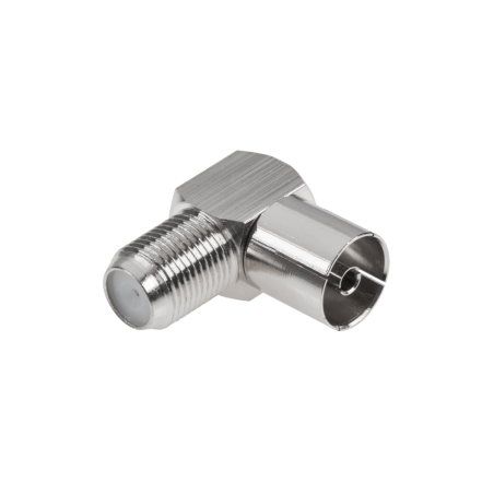 Kontaktdon TV-uttag F vinklat metall