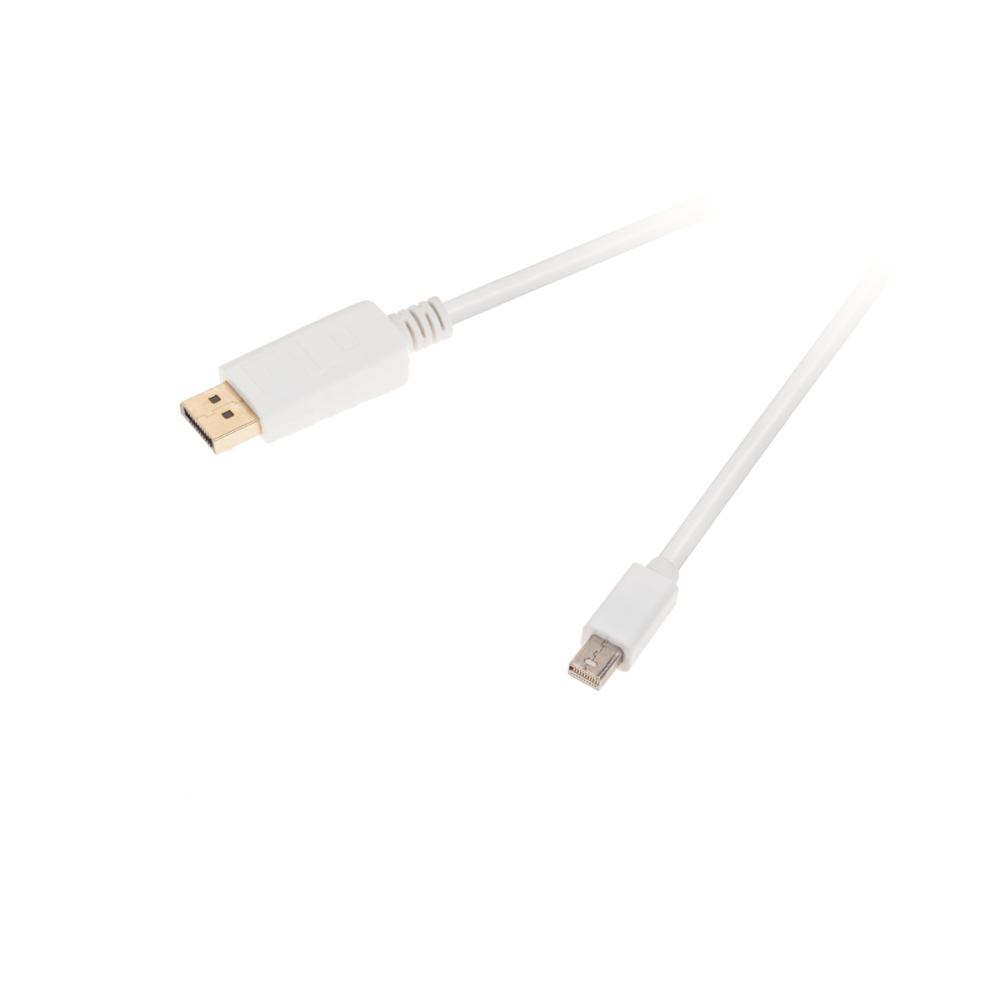Kabel med Mini DisplayPort-kontakt till HDMI-kontakt, 1,8 meter. Kabel med Mini DisplayPort-kontakt till HDMI-kontakt, 1,8 meter.