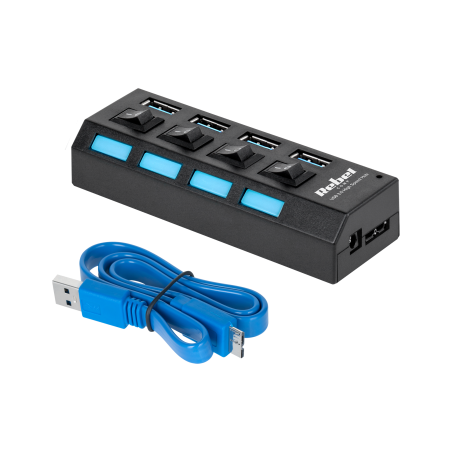 USB 3.0 4-portars Rebel hub