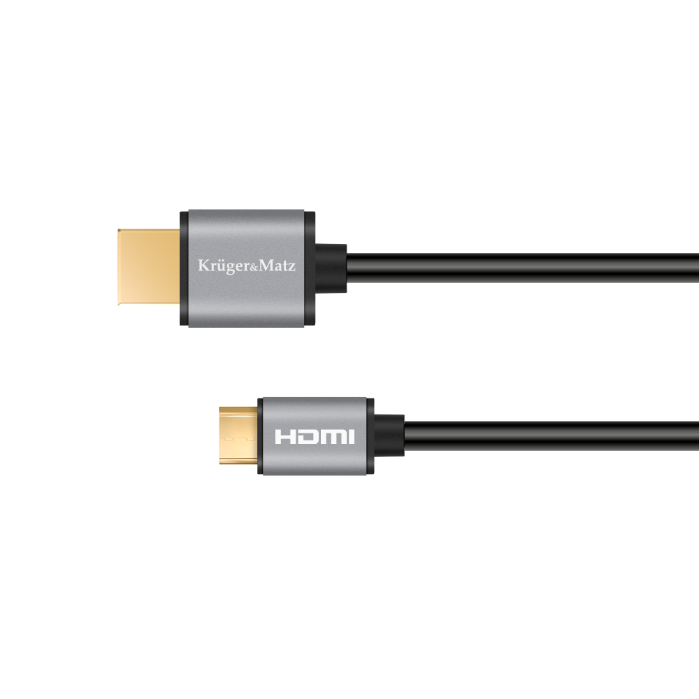 HDMI-kabel - mini HDMI 1,8m Kruger&Matz Basic HDMI-kabel - mini HDMI 1,8m Kruger&Matz Basic