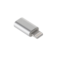 Adapter Övergångskontakt Micro USB - Apple Lightning M-Life vit