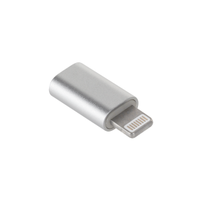 Adapter Övergångskontakt Micro USB - Apple Lightning M-Life vit