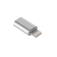 Adapter Övergångskontakt Micro USB - Apple Lightning M-Life vit