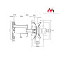 Fäste för TV Maclean, max vesa 200x200, 23-42 tum, 30 kg, MC-648