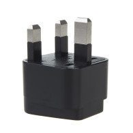 Adapter EU-kontakt till UK-kontakt Maclean, svart, MCE154