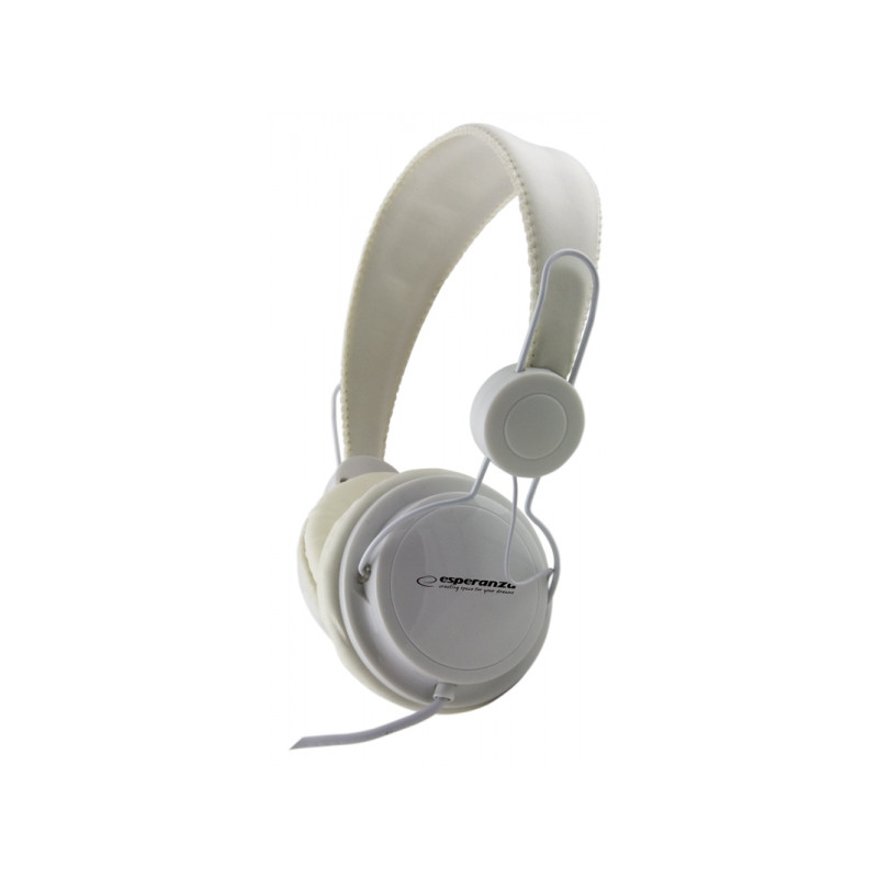 EH148W Esperanza ljudupplevelse hörlurar vita