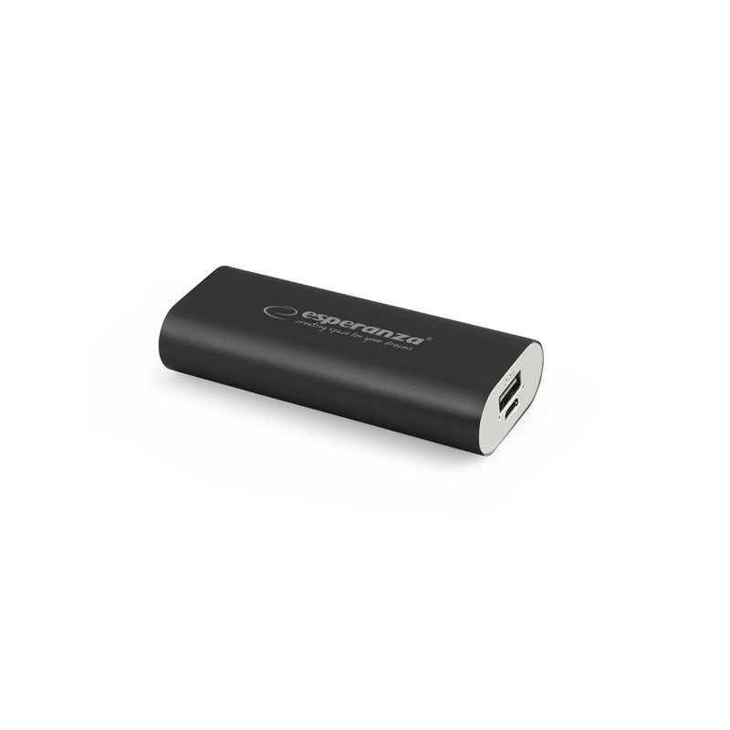 EMP105K Esperanza power bank 4400mAh Hadron svart