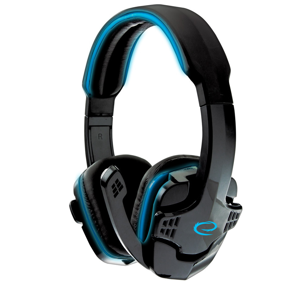 EGH310B Esperanza gaming headset med mikrofon raven blå EGH310B Esperanza gaming headset med mikrofon raven blå