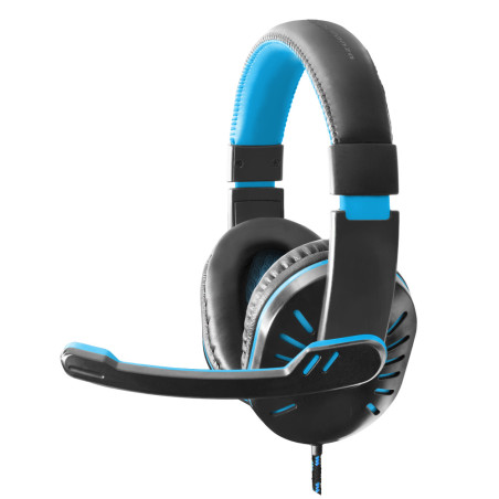 EGH330B Esperanza gaming headset med mikrofon, blå.