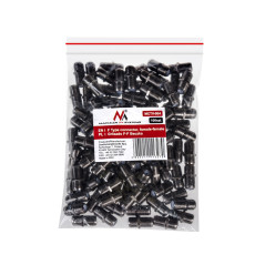 Kontakt F-F Maclean Barrel, professionell övergång, svart nickelpläterad kontakt, MCTV-904