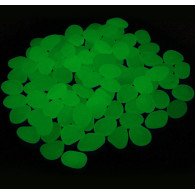 AG653B Lysande fluorgröna stenar