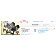 Atrapa kamery tubowej, diody IR LED, srebrna, IR9000S
