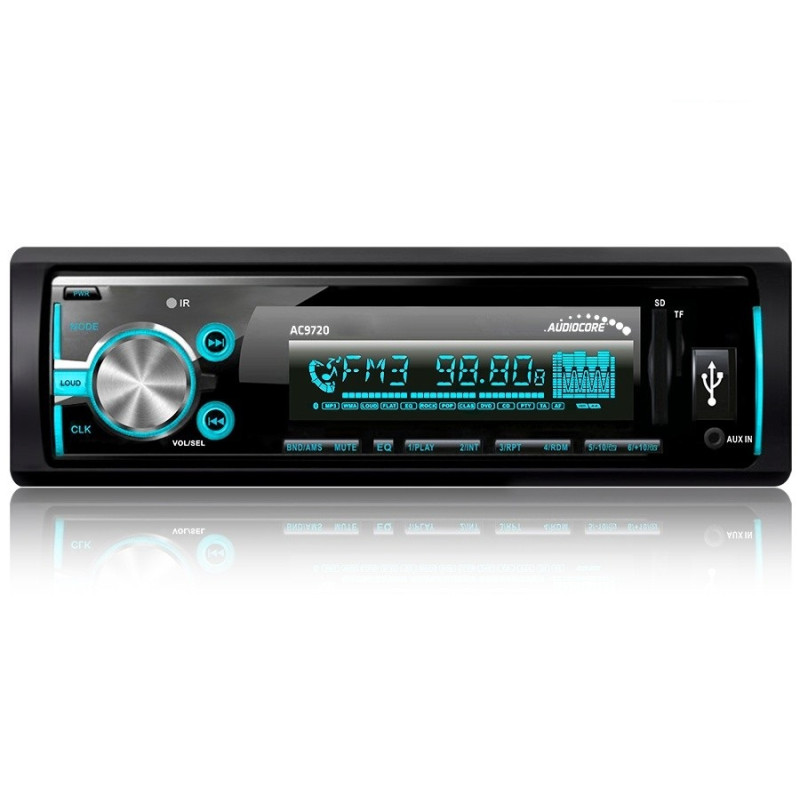 Radiospelare Audiocore AC9720 B MP3/WMA/USB/RDS/SD ISO Bluetooth Multicolor
