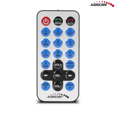 Radiospelare Audiocore AC9900 MP5 AVI DivX Bluetooth handsfree + fjärrkontroll