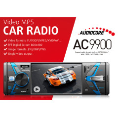 Radiospelare Audiocore AC9900 MP5 AVI DivX Bluetooth handsfree + fjärrkontroll | HandlaSmidigt.se