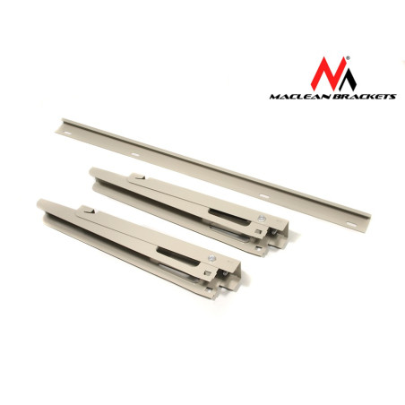 Handtag för luftkonditionering / värmepump Maclean, armens längd 450mm, galvaniserat stål, upp till 100kg, MC-622