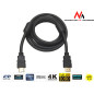 Kabel HDMI-HDMI v1.4 Maclean, guld ethernet, 30AWG, 1,8m, MCTV-524.