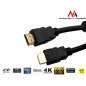Kabel HDMI-HDMI v1.4 Maclean, guld ethernet, 30AWG, 1,8m, MCTV-524.