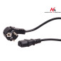 Strömkabel Maclean, 3-stift, EU-kontakt, 5m, MCTV-801